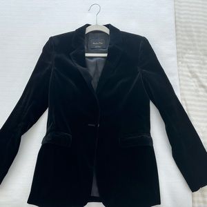 Massimo Dutti Holiday velour jacket size 6